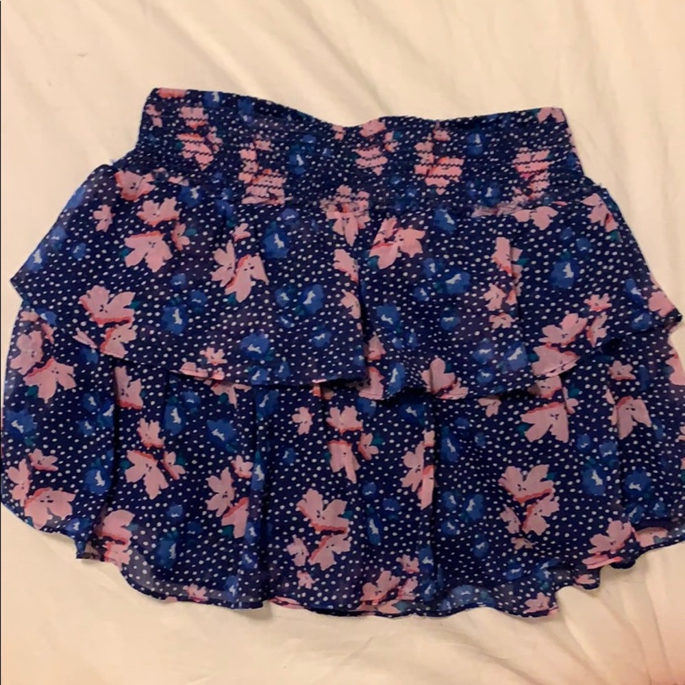 Mid ruffled skirt